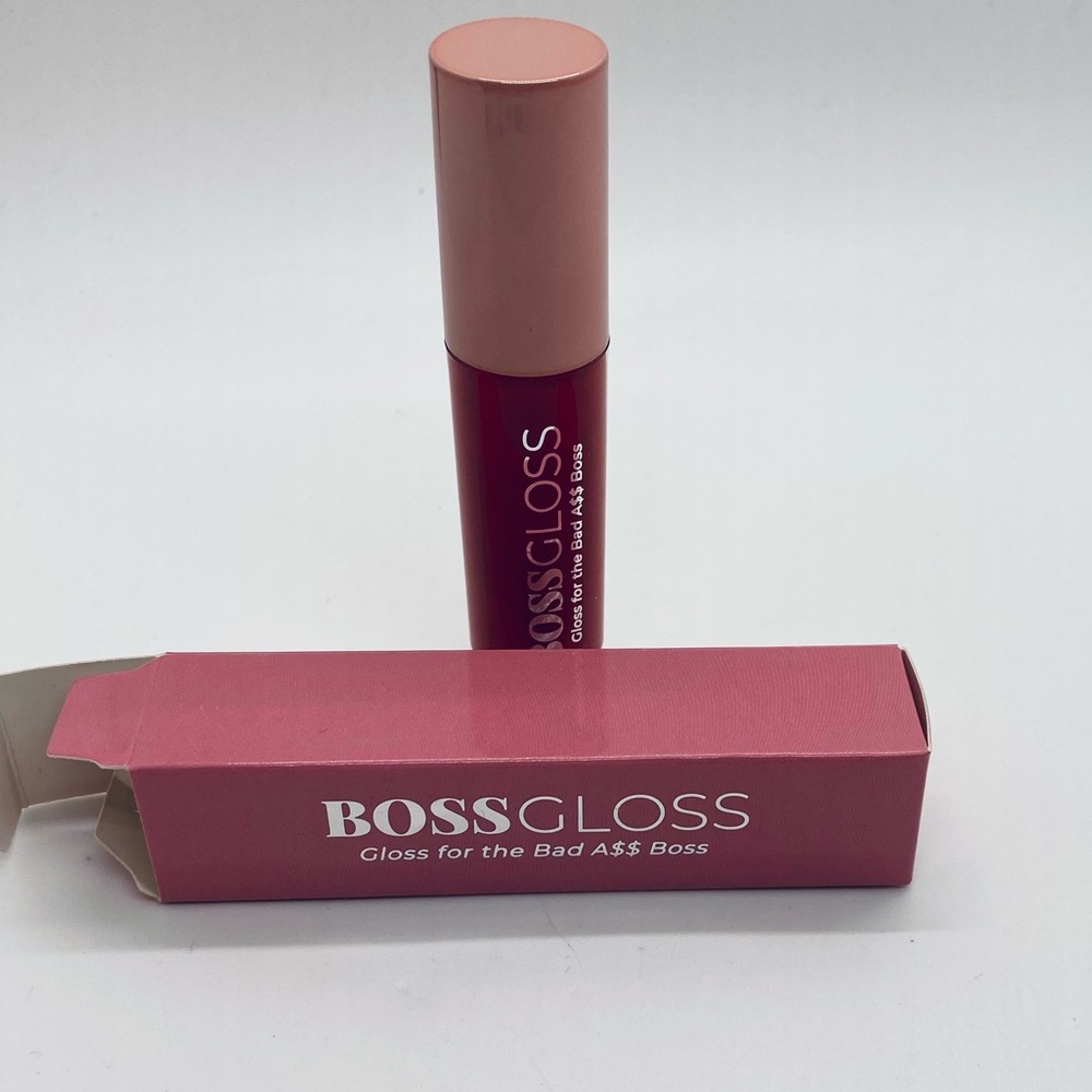 NWT BossGloss Lip Gloss in Chairwoman Red (bold red) 0.5 ml Full Size